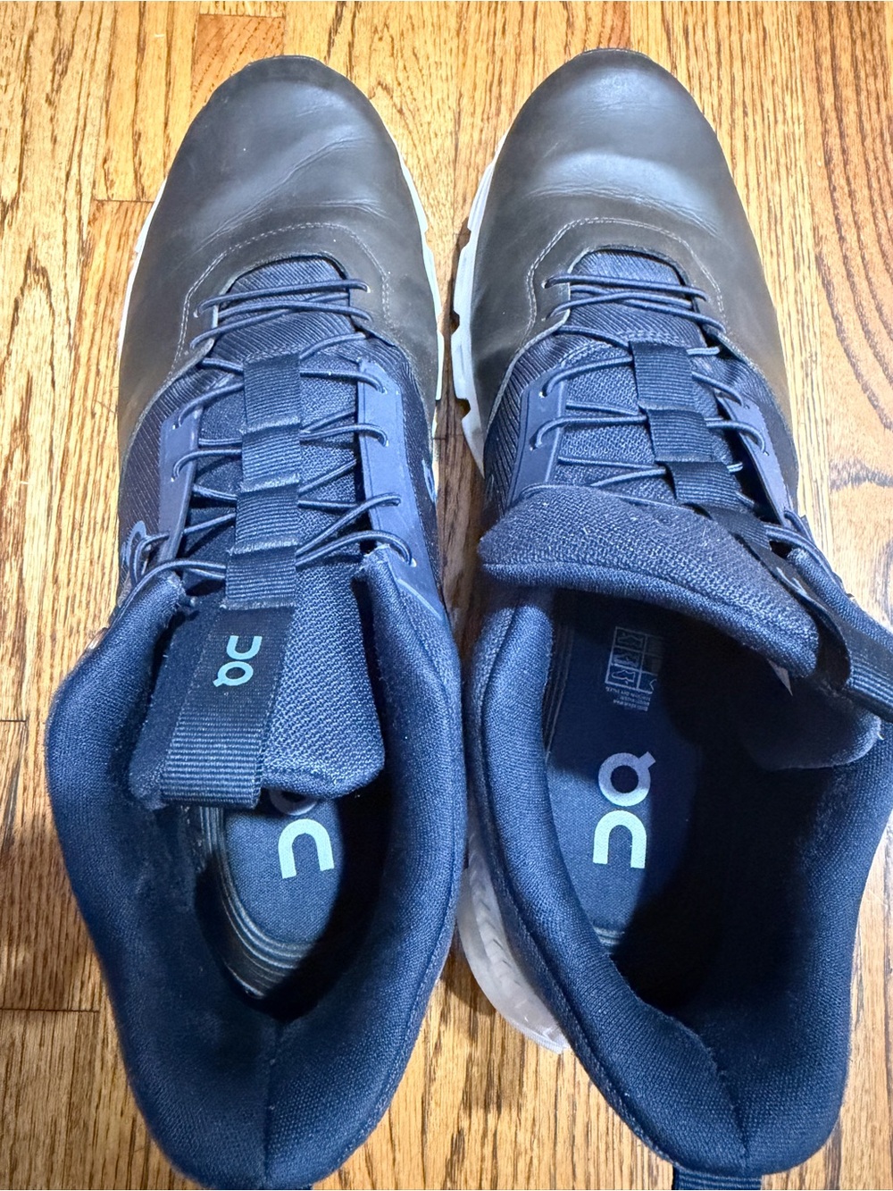 On Running Men's Hi Navy/Brown/White Athletic Shoes Sz 14 - Picture 6 of 6